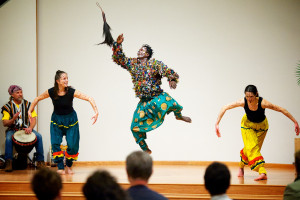 Image of Awal dancing in costume