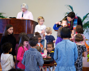 Image of Northlake children attending service Time For All Ages