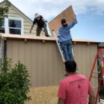 photo of Northlakers building a Tiny House for the homeless