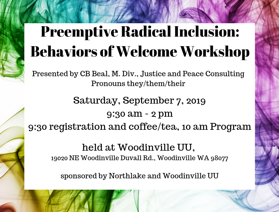 Preemptive Radical Inclusion_ Behaviors of Welcome Graphic for Newsletter and W.A.